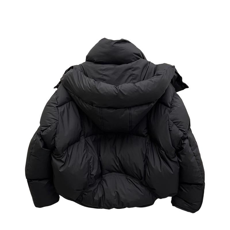 Women's Fashionable Loose-fitting Warm Hooded Jacket