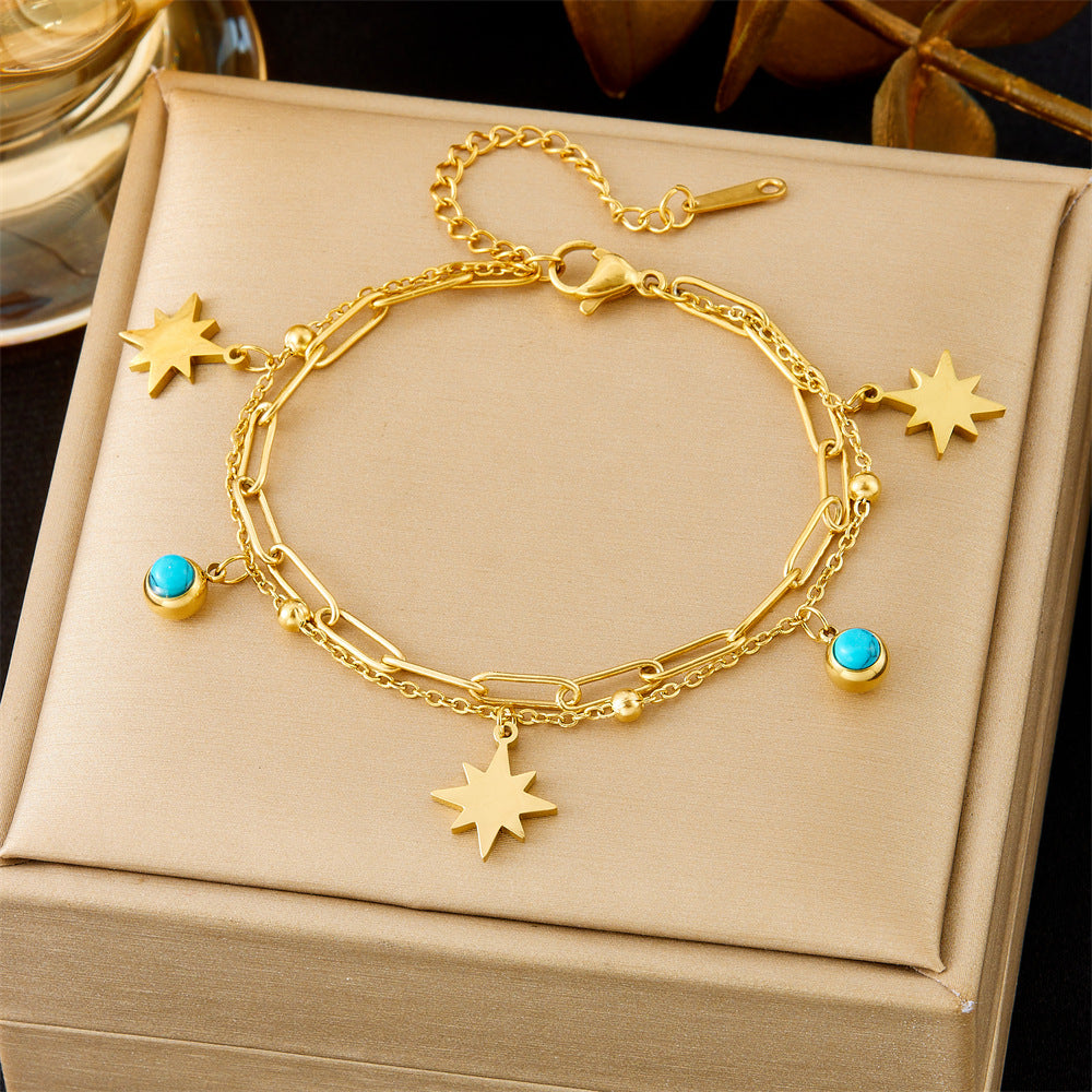 All-matching Ins Gold Fashion Ornament Bracelet