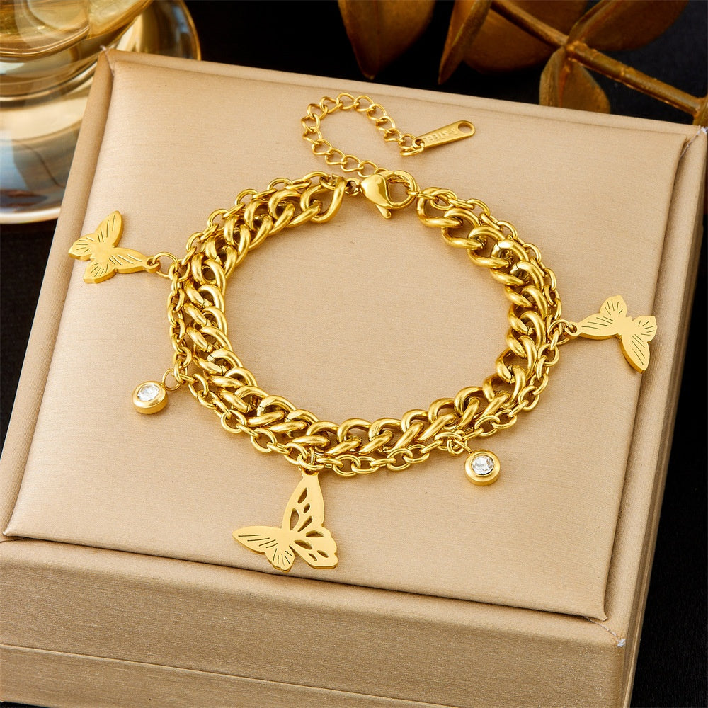 All-matching Ins Gold Fashion Ornament Bracelet