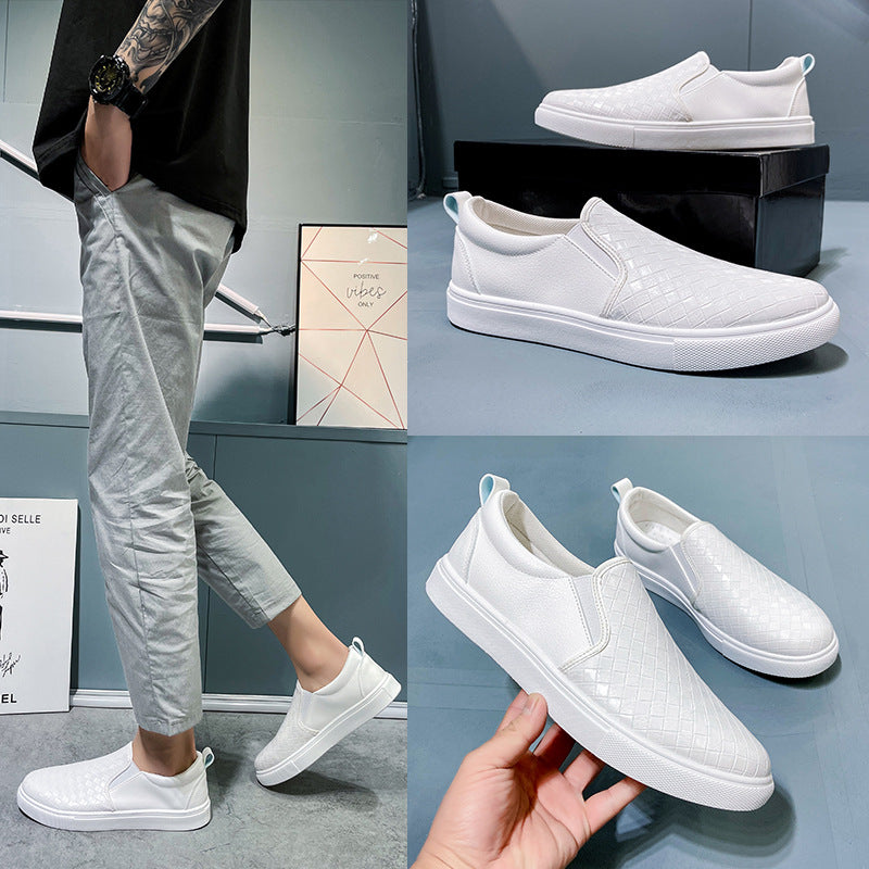 Men Breathable High Quality Casual shoes PU Leather Shoes Casual Slip On men Fashion