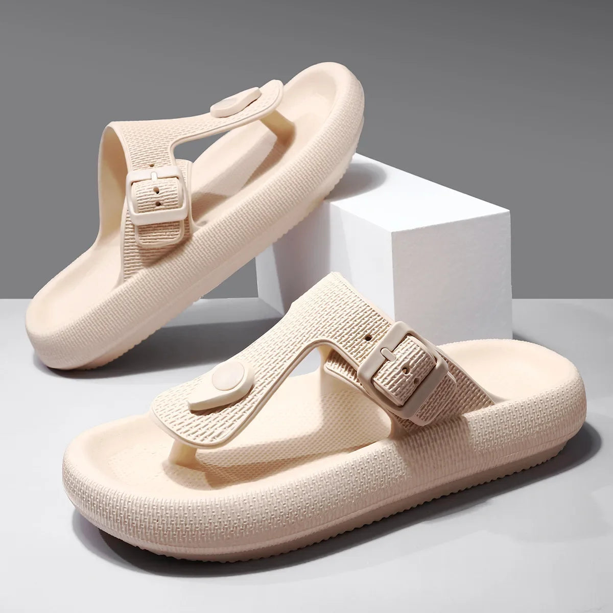 Flip-Flops Men's Summer Outfit Casual Simple Cyber-Popular All-Match Clip-Flip-Flops Anti-Slip Beach Sports Sandals For Men