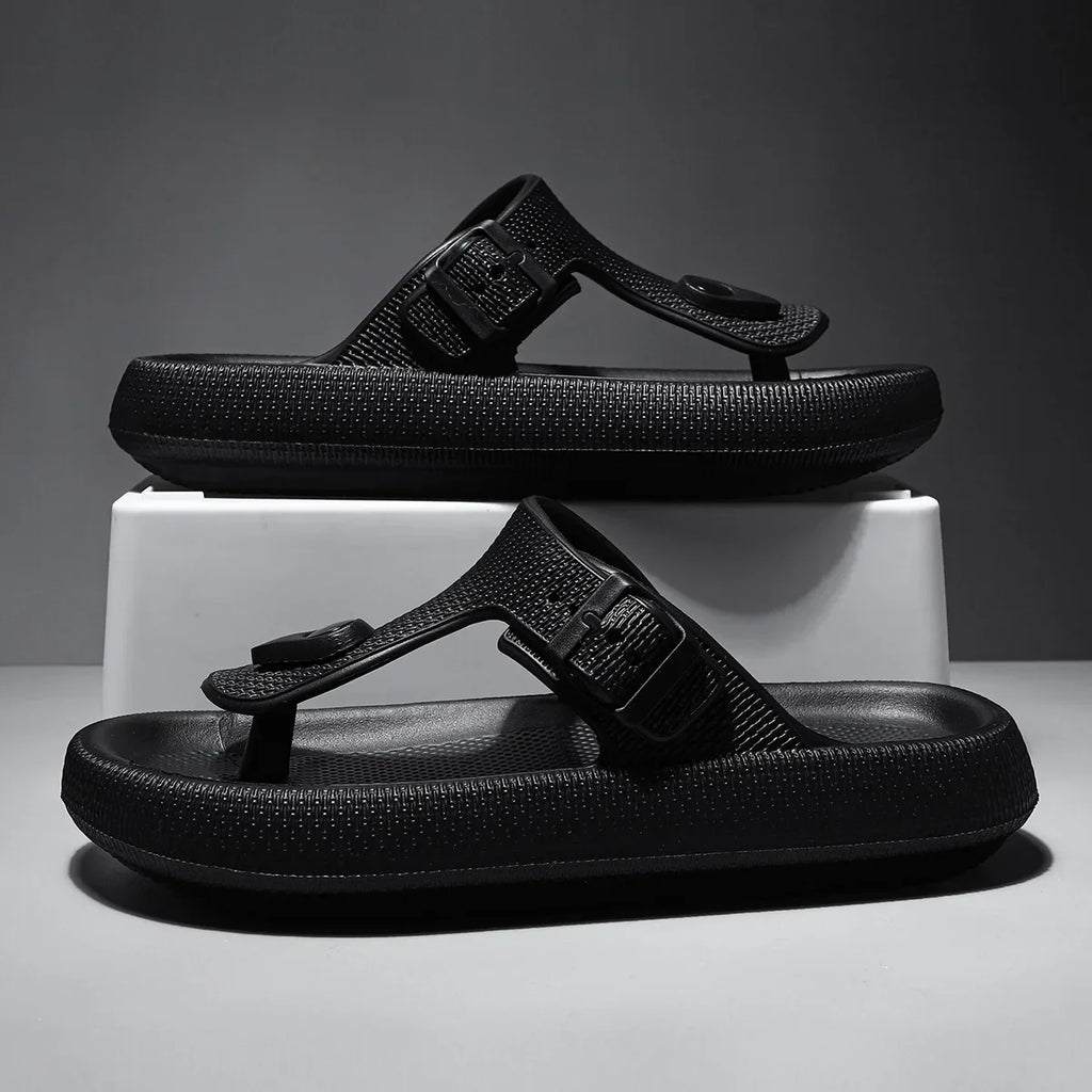 Flip-Flops Men's Summer Outfit Casual Simple Cyber-Popular All-Match Clip-Flip-Flops Anti-Slip Beach Sports Sandals For Men