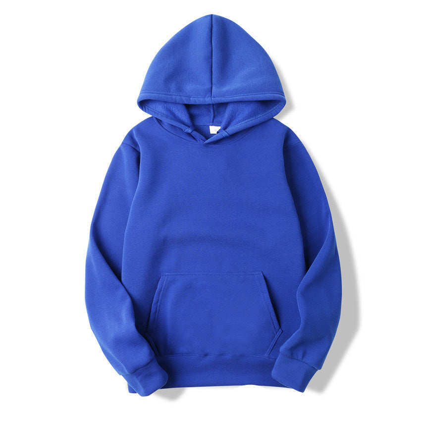 New Men's Solid Color Hooded Pullover Men's Sweater