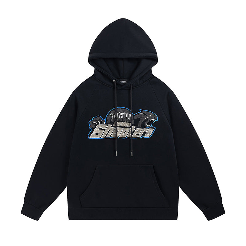 Foreign Trade Cross-border Trapstar Gradient Letters Tiger Head Embroidery Hooded Sweater Pants Sports Sweater Suit Generation Hair