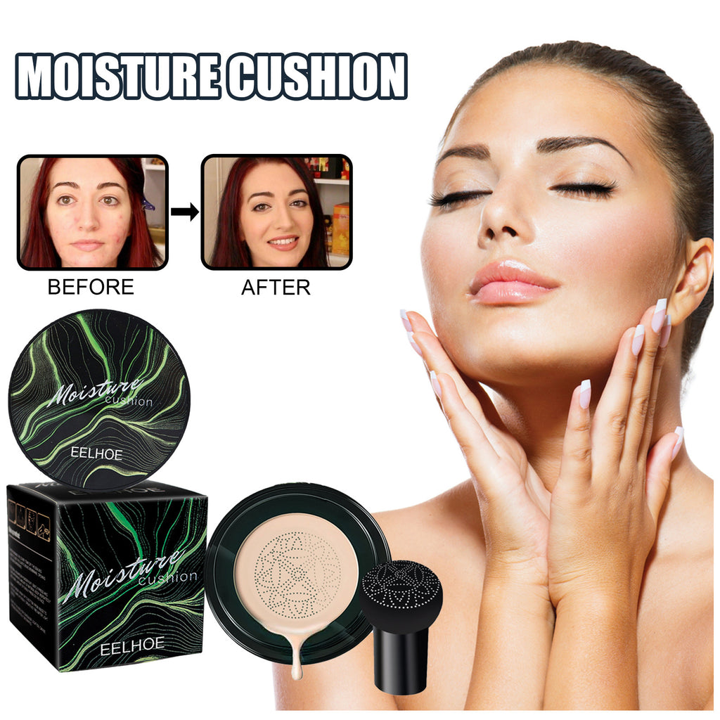 EELHOE Mushroom Head Air Cushion BB Cream Mushroom Air Cushion Cover Facial Blemishes Brightening And Moisturizing Natural Naked Makeup Foundation