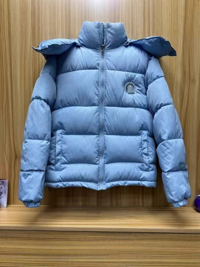 Trapstar Bright Black Classic Thickened Warm Hooded Winter Loose Windproof Waterproof Versatile Jacket